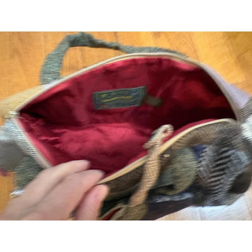 Hanna Hats of Donegal Notre Dame Tweed Patchwork Harbour Bag Made in Ireland NWT